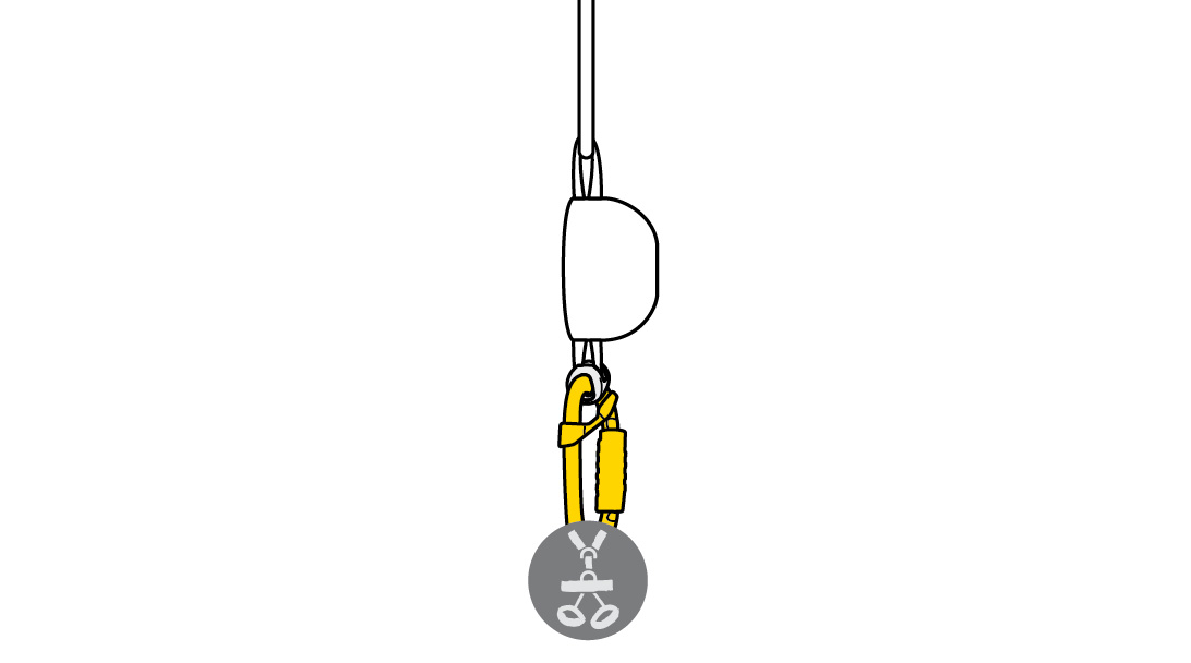 Choice of carabiner for connecting the fall-arrest lanyard to the harness