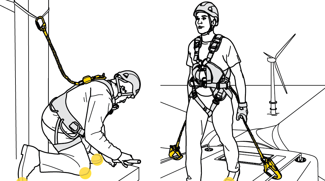 How and why use a fall-arrest lanyard?