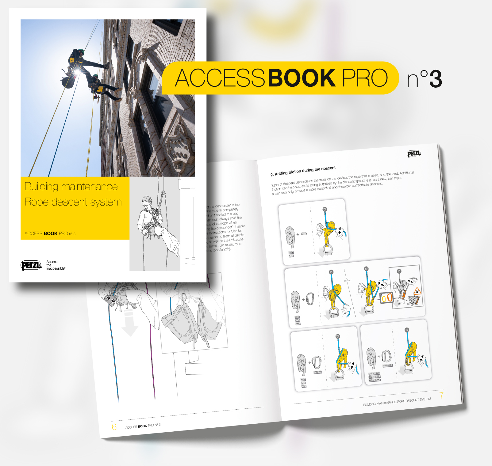 Accessbook PRO n°3 : Manutenzione degli edifici Sistema di accesso su funi