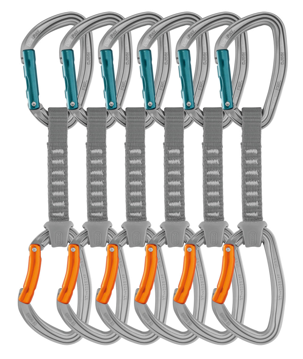 Pack of 6 quickdraws DJINN AXESS Carabinersandquickdraws Petzl